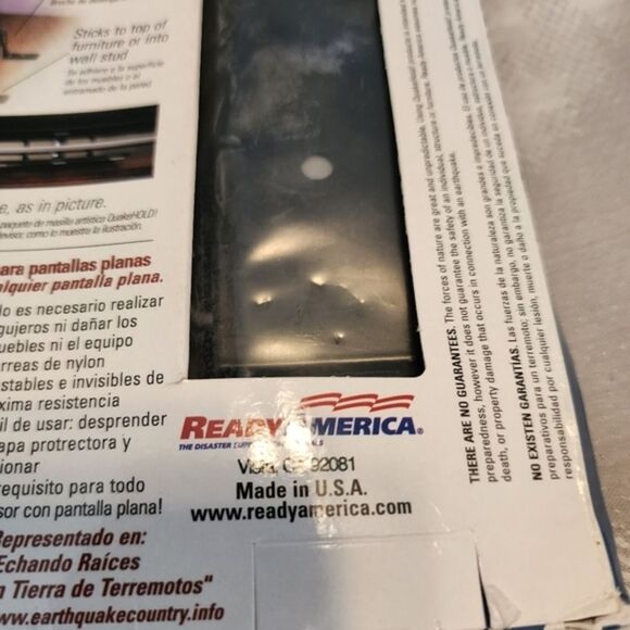 QuakeHOLD! Universal‎ Flat Screen TV Safety Straps. Secure TVs. Kid safety. NEW - Picture 6 of 11